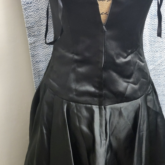 Mori Lee Black Satin Dress - Picture 2 of 5